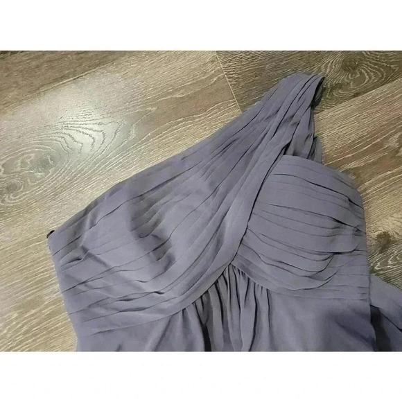 Bill Levkoff grey chiffon dress size 18 #9 - Picture 2 of 8